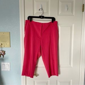 Stretchy Hot Pink Capris / Cropped Trousers